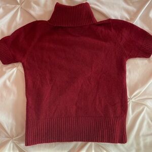 H&M Red Knit Turtleneck Top Women’s Size Small